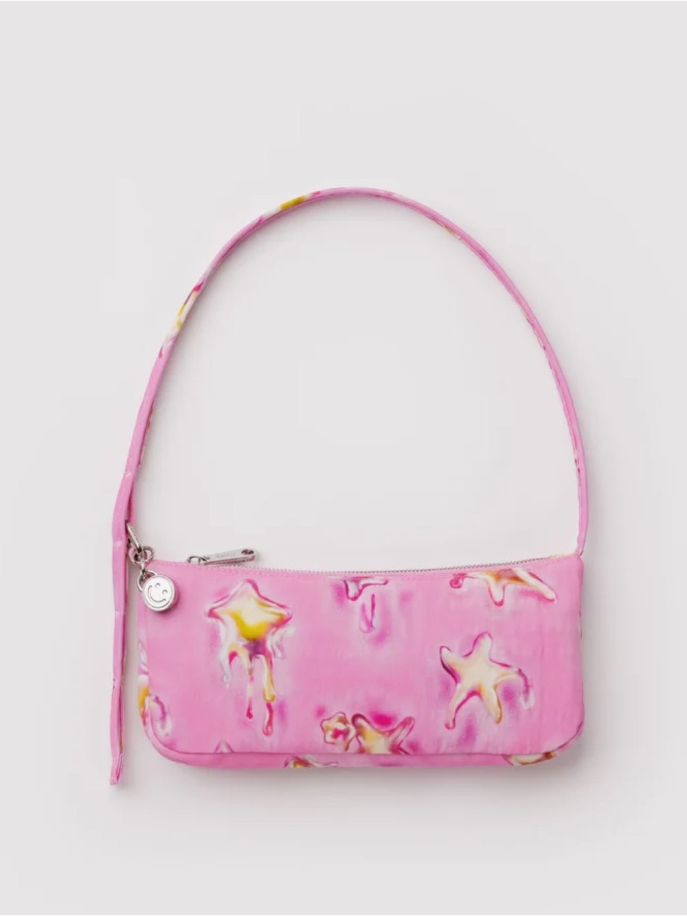 BAGGU Pink Star-Print Shoulder Bag
